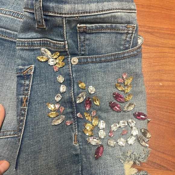 Express jewel accent shorts shortie High Rise Shorts size 4 - Picture 8 of 8